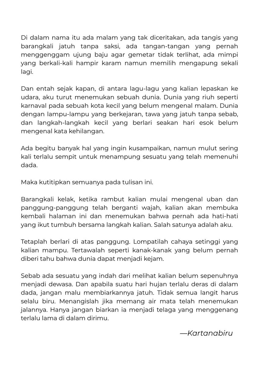 kartanabiru's tweet photo. Selamat 1 tahun Cortis🩵

“Di pangkuan Agustus yang tanpa pamrih, kupanjatkan doa bagi mereka yang sedang belajar menjadi”

(disarankan mendengar: chrisye–sendiri)
#코르티스코어_일주년을_축하해
#FirstYearOutsideTheLines
#CORTIS #코르티스 https://t.co/w2bcFtwHfZ