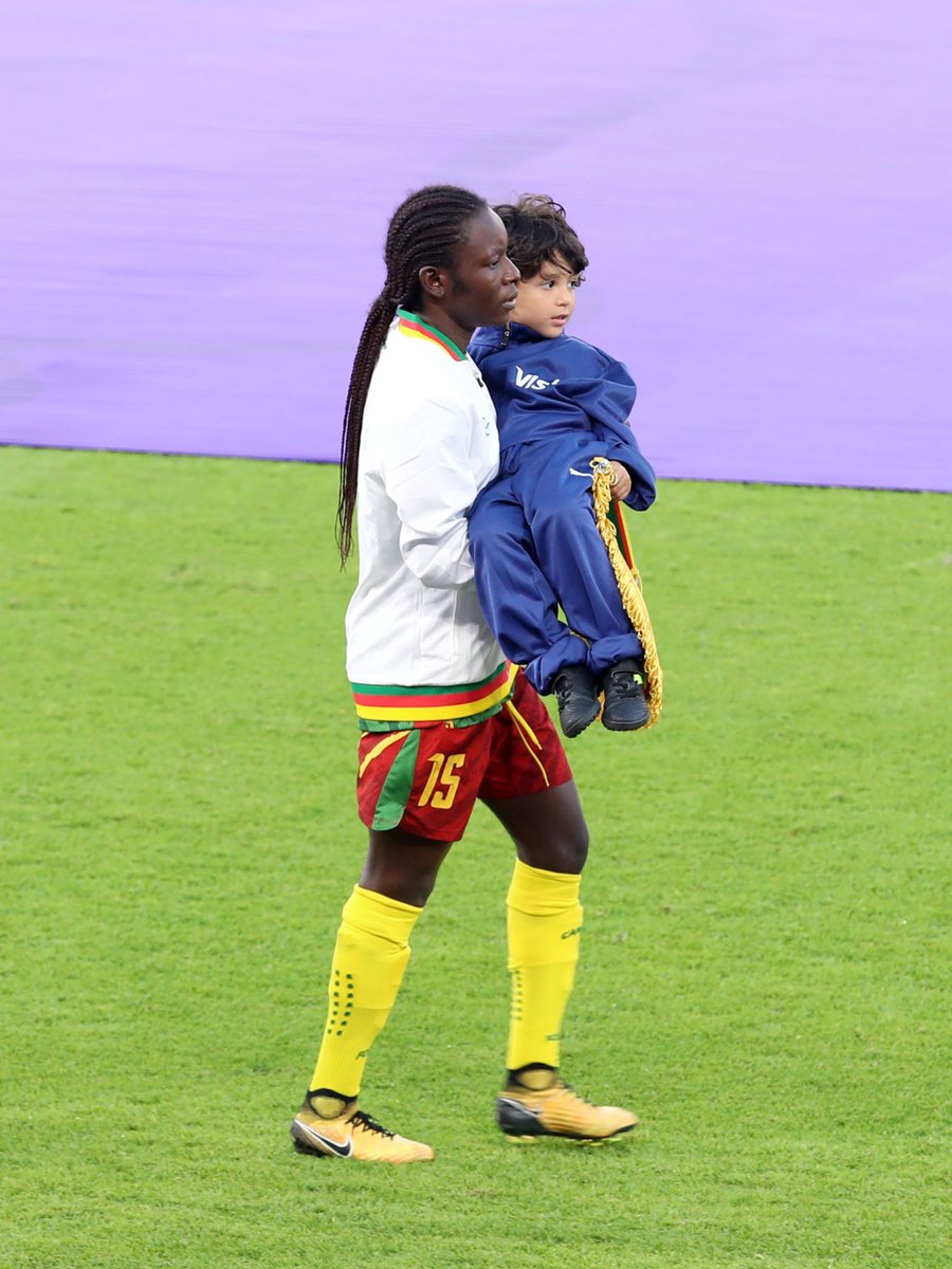 CAFwomen's tweet photo. Every final begins with a dream. ✨

The next generation sharing a moment they'll never forget.

#TotalEnergiesWAFCON2026 | @Visa https://t.co/xVc7wDZ82X