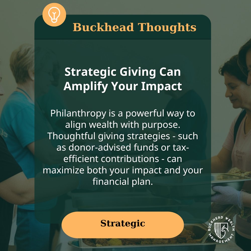 BheadWealthmgmt's tweet photo. Giving can be both meaningful and strategic.

With the right approach, philanthropy can enhance your impact while supporting your broader financial plan.

#NationalNonProfitDay #BuckheadThoughts #Philanthropy #CharitableGiving https://t.co/pMx79KeDny