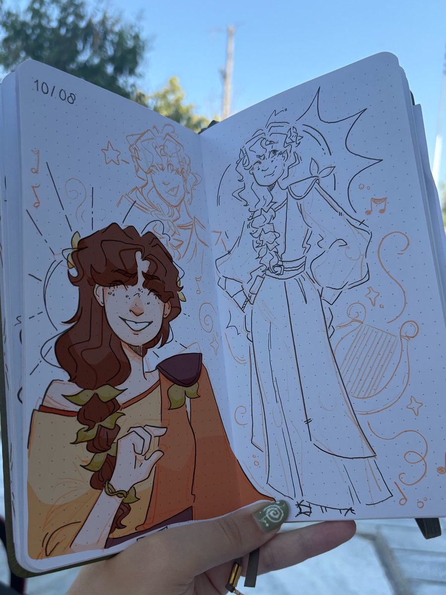 MijntjeDraws's tweet photo. Final day in Greece and ending it with the finished Drift spread:)
#pantheonsmp #pantheonsmpfanart https://t.co/w1OmjaRa5w