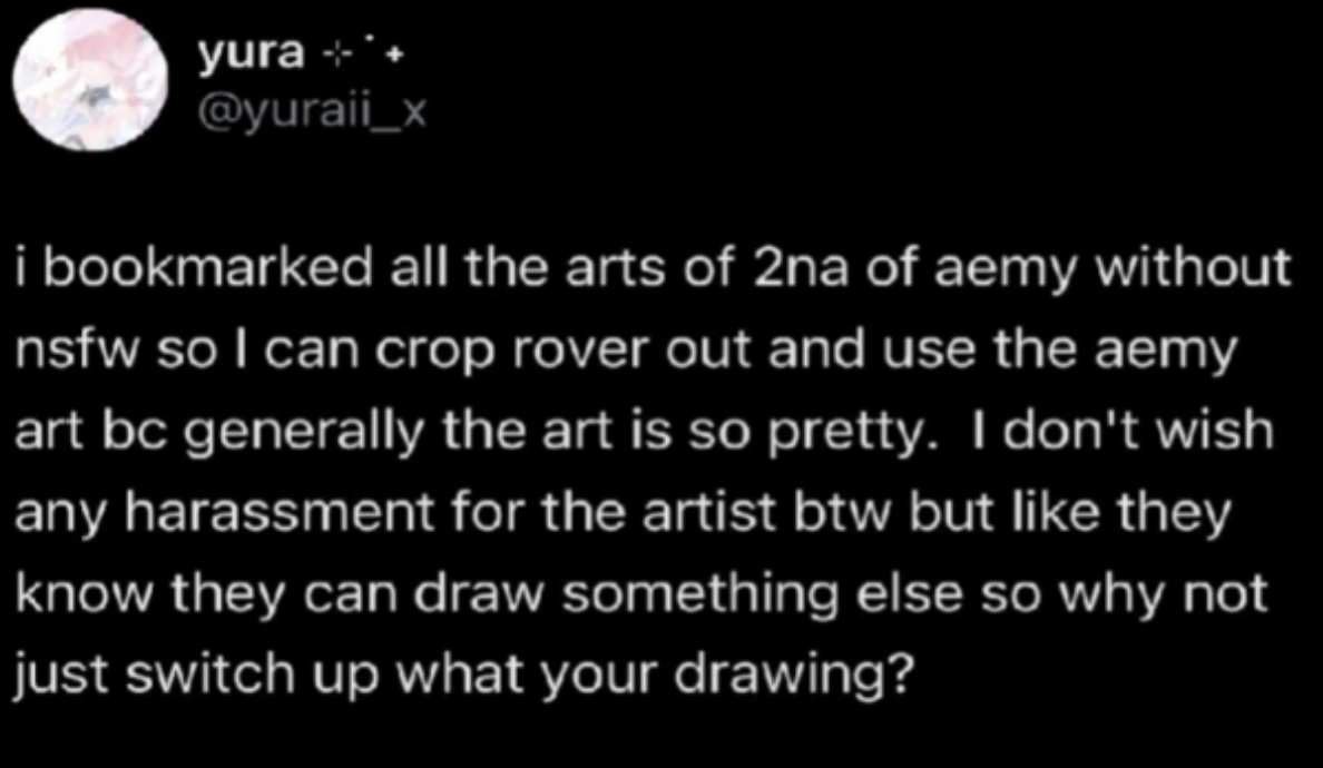 FuckGachaGrail's tweet photo. Now, before moving on... what the fuck is their motivation? Can the sane human brain can comprehend that?
And while others aren't exactly third parties, such as the already mentioned @yuramaee who they accuse of leading the harassment campaign of blue2na and have also doxxed https://t.co/amYqpZne9T
