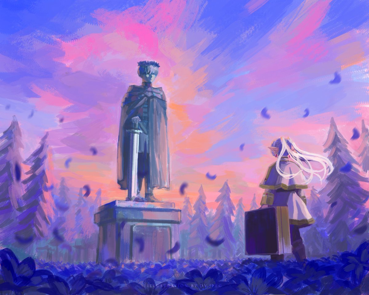 gmmarady's tweet photo. Himmel's statue https://t.co/gl02eRMAqH