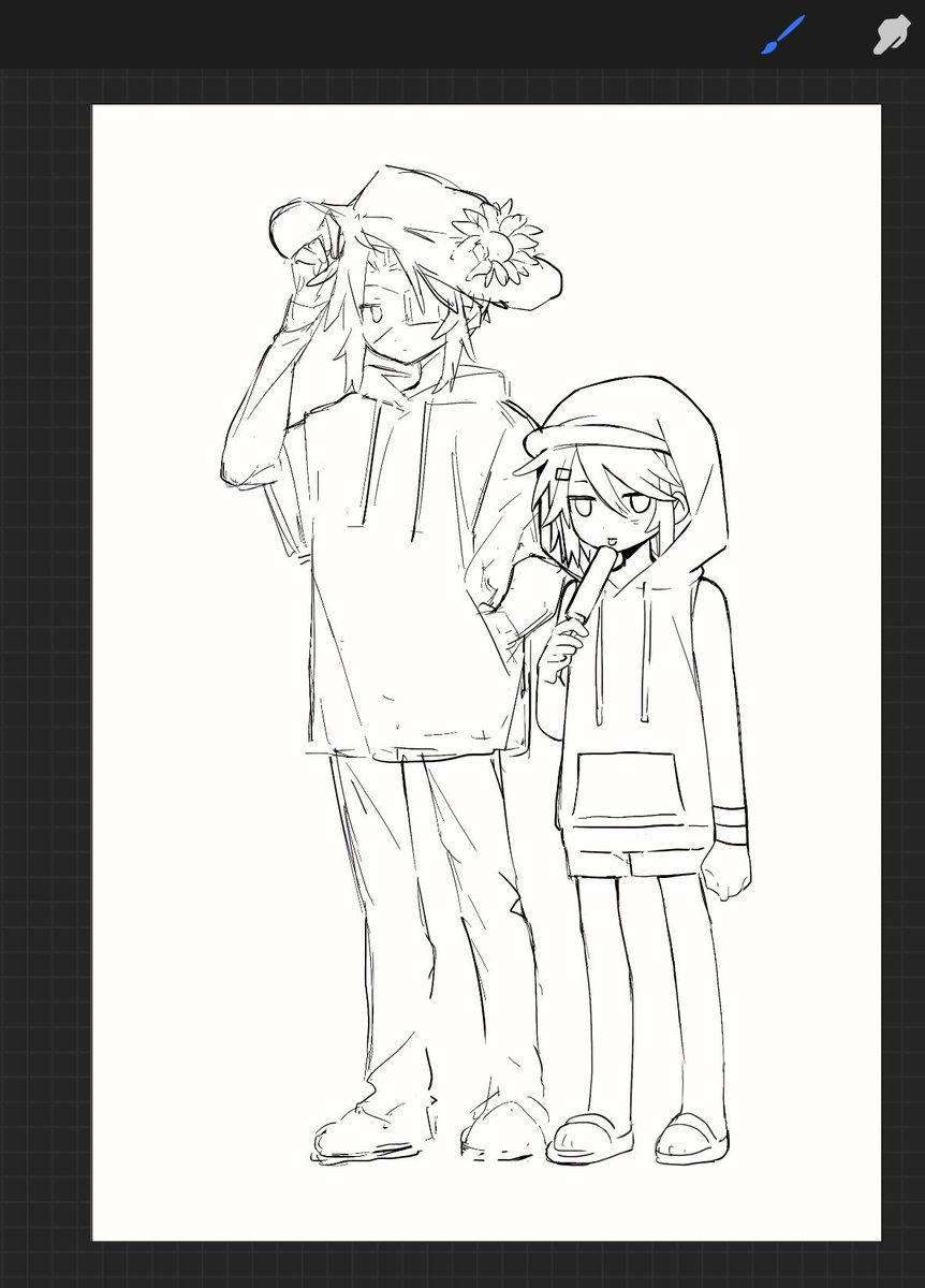 nnnnnnatorishio's tweet photo. 直到夏天结束才画了这样的画 https://t.co/k7zxnzI3HS