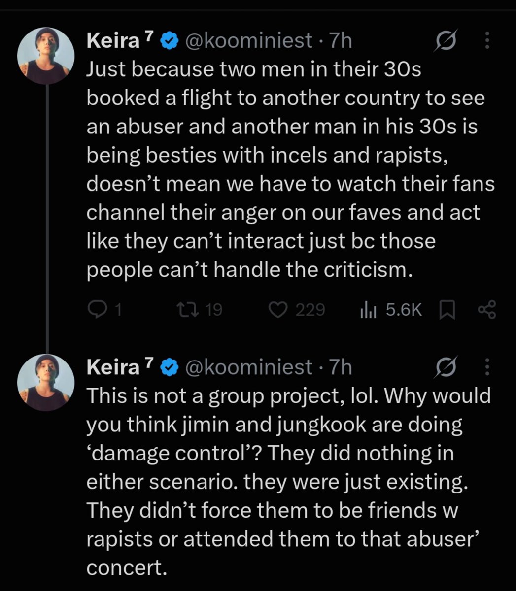 morningkoov's tweet photo. rattt weren't you cursing jk the other day for that gym story and calling it damage control?? so tae posting a gym story (which he always did) is called damage control but jhope (the one who caused a ruckus) posting abt ur ship is not?? don't u realised how rtarded you look?? 😭 https://t.co/Onsg9Io7NA