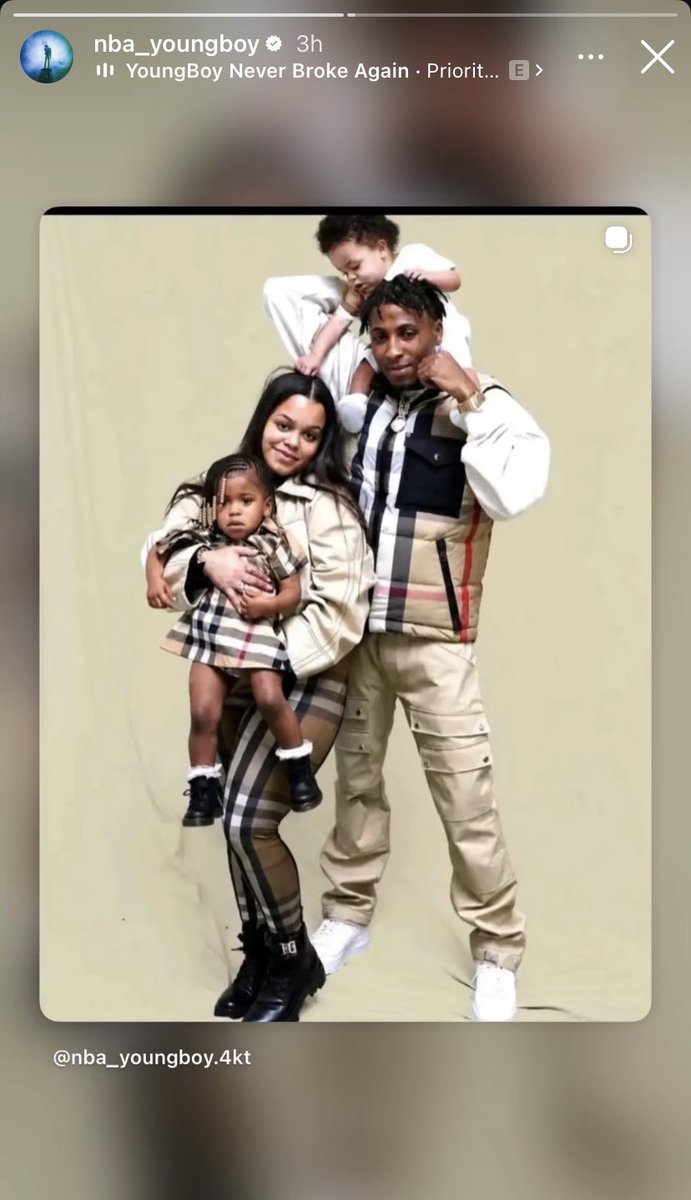 GGNBAYB's tweet photo. NBA YoungBoy shares a series of Instagram Stories about feeling like he lost an important part of his family, showing love to those he cares about and saying he’s going to stay in his own lane and focus on himself. https://t.co/uJ2NzlWpXR