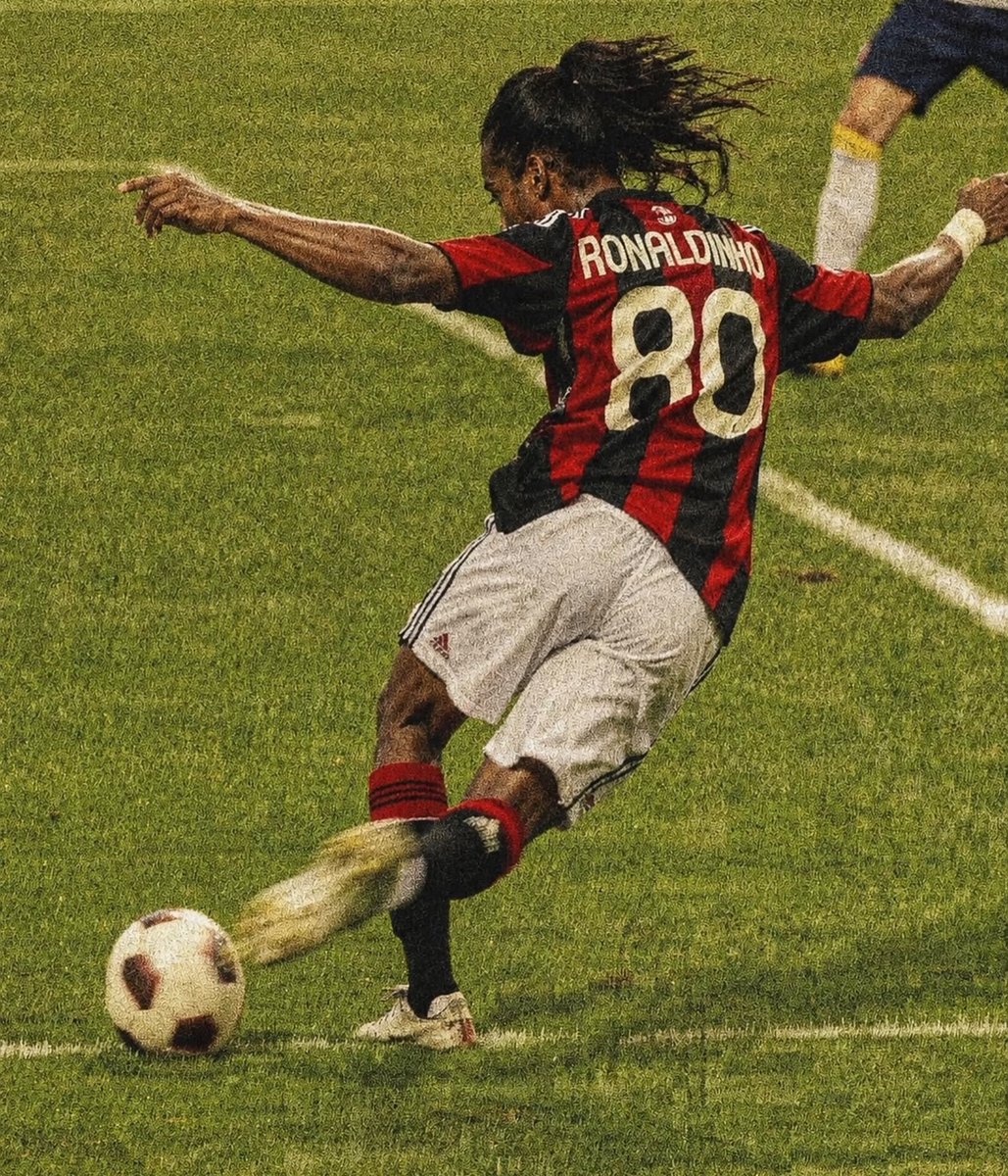 historyinmemes's tweet photo. Ronaldinho was more than just a footballer; he was one of those rare players who made people fall in love with the game. He played with a freedom, creativity, and joy that seemed almost impossible to replicate.

Away from football, Ronaldinho was known for his love of music, dancing, parties, and simply enjoying life. He never seemed interested in being overly serious or distant, and that personality became a defining part of who he was. On the pitch, that same energy transformed into something extraordinary.

At Barcelona, Ronaldinho could make an entire stadium rise with a single touch. His 2005 performance against Real Madrid at the Bernabéu was so spectacular that even Madrid supporters applauded him. His time at the very top may have been shorter than some legends, but his peak was unforgettable. Ronaldinho didn’t just play football; he entertained. Years later, his highlights still captivate fans because his game looked completely free.