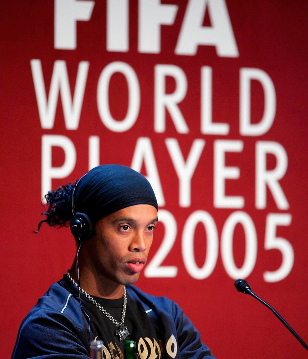 historyinmemes's tweet photo. Ronaldinho was more than just a footballer; he was one of those rare players who made people fall in love with the game. He played with a freedom, creativity, and joy that seemed almost impossible to replicate.

Away from football, Ronaldinho was known for his love of music, dancing, parties, and simply enjoying life. He never seemed interested in being overly serious or distant, and that personality became a defining part of who he was. On the pitch, that same energy transformed into something extraordinary.

At Barcelona, Ronaldinho could make an entire stadium rise with a single touch. His 2005 performance against Real Madrid at the Bernabéu was so spectacular that even Madrid supporters applauded him. His time at the very top may have been shorter than some legends, but his peak was unforgettable. Ronaldinho didn’t just play football; he entertained. Years later, his highlights still captivate fans because his game looked completely free.