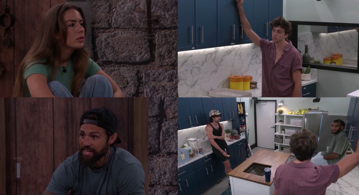 BBLiveUpdaters's tweet photo. #BB28
Kamu says all the rumors he's hearing people said were coming from her
Dee asks why he didn't talk to her then
Kamu you stopped talking to me
Dee I stopped talking to you when Yash won HOH
Kamu that was the same night
Dee says he was up there for hours and then Kamu didn't say anything to her so she had a feeling she was going up