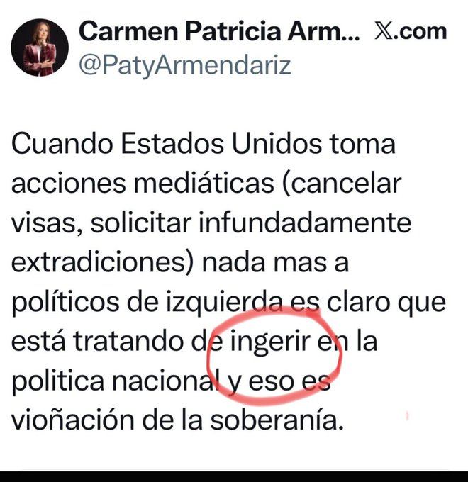 DiogenesCinico2's tweet photo. 🤓Muchos tenemos a una tía borracha y pendeja escribiendo en tuiter 

@PatyArmendariz se lleva el premio a la peor mala copa de sus parientes, que escribe idioteces, estando ahogada de borracha

Como esta, al querer defender al narco junior #AndyLópezBeltrán por retirarle la visa https://t.co/MFBUHOdiIZ