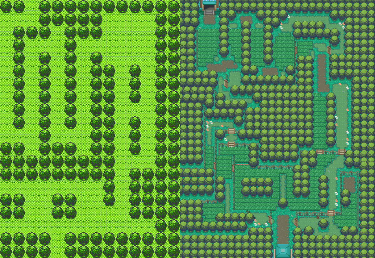 Lewchube's tweet photo. idk which YouTuber began this particular Pokemon HGSS gaslight because the map fixes are fucking awesome https://t.co/syCmEhP0OI