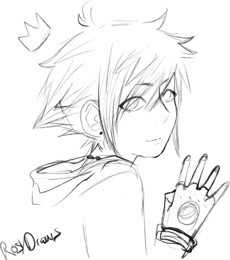 Rosy_Draws's tweet photo. In celebration of my comeback and the new game coming soon, doodled Sora 
#kingdomhearts #Kh https://t.co/pXO9rIdgbt