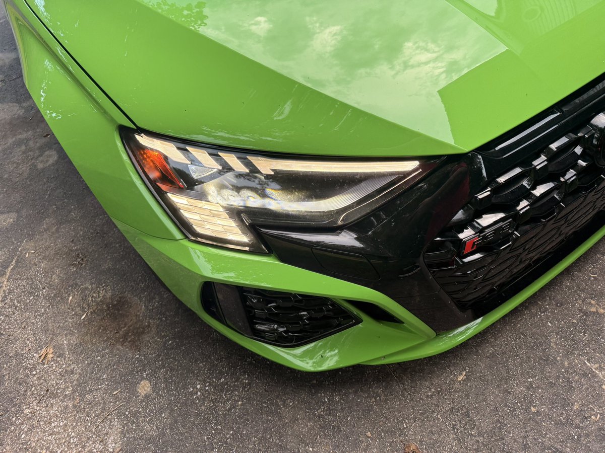 AyeeTrain's tweet photo. Carbon fiber mirror caps + Green DRLs with tint ✅✅ https://t.co/HvKbJpv0p7