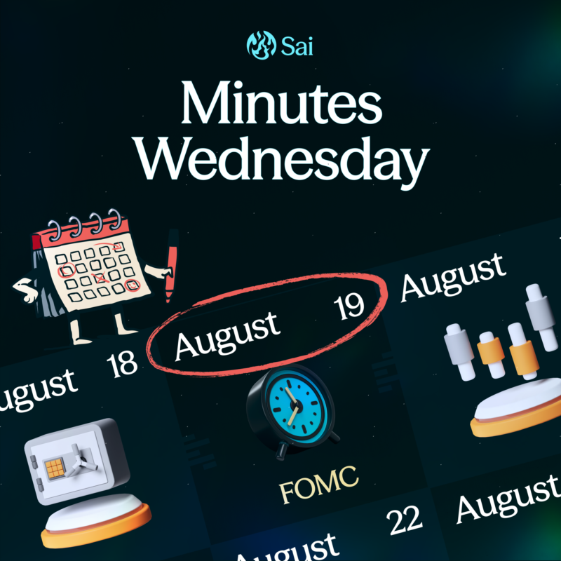 SaiDotFun's tweet photo. Quieter week on the calendar. Only real catalyst is Wednesday's release of the July FOMC minutes. https://t.co/XMkUMwTHQ1