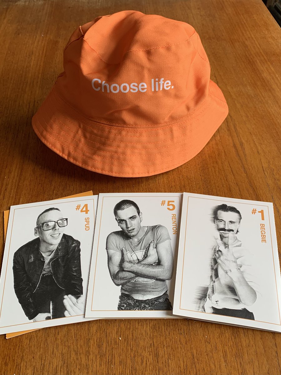 caroline_binnie's tweet photo. Choose life, choose Leith Theatre for the 30th anniversary screening of Trainspotting on Friday. 

What a buzz to see it on a huge screen with live commentary from Ewan McGregor, Irvine Welsh and other insiders. The hats were a nice touch! 

@edfilmfest @LeithTheatre https://t.co/YK60AdlKil