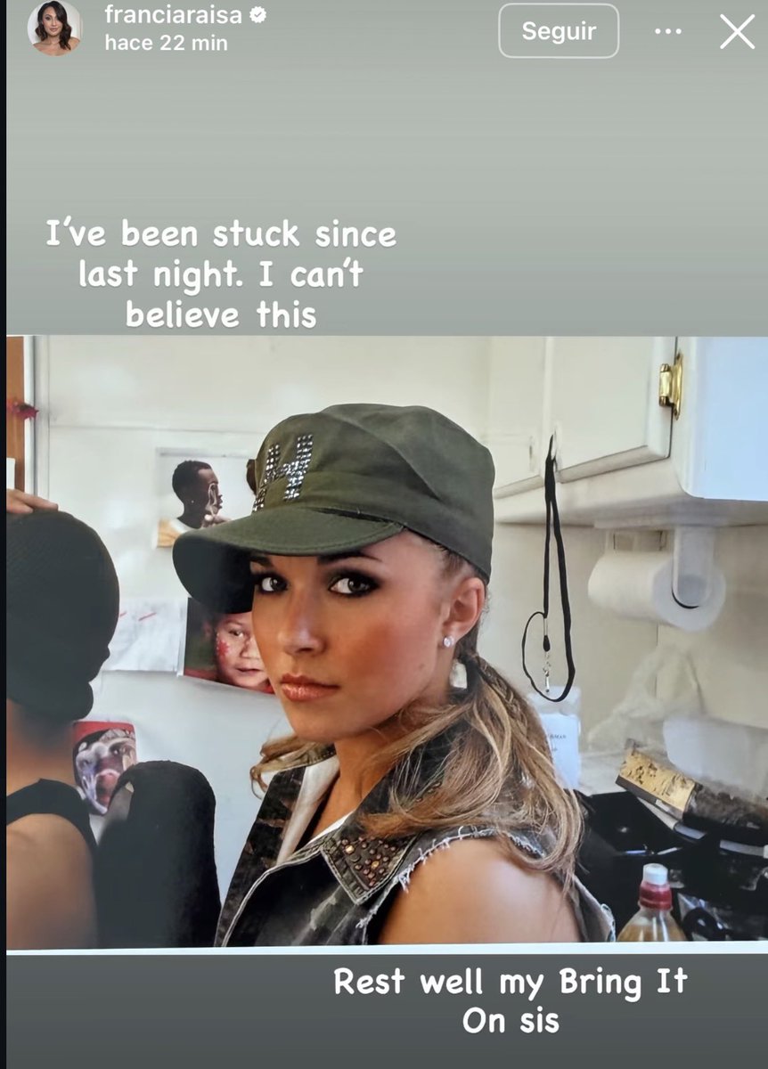 notgwendalupe's tweet photo. Francia Raisa pays tribute to Hayden Panettiere 🕊️🤍 https://t.co/f8bblY9u65