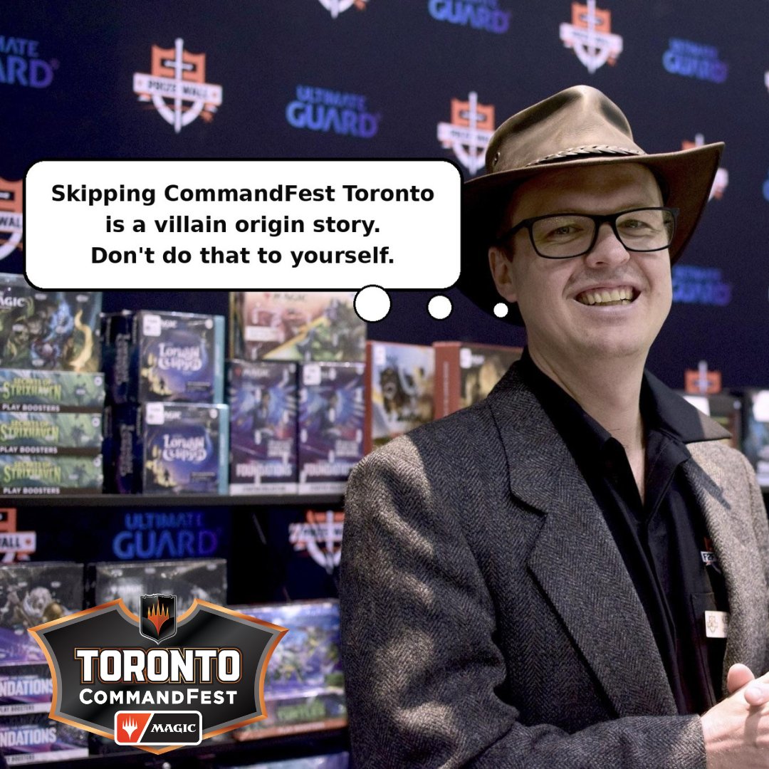 FaceToFaceGames's tweet photo. Aug 21–23 @ Montecassino Hotel &amp; Event Centre

🎟️ FREE hall entry
💰 Buy/sell/trade with Canada's top vendors
⚔️ Commander brackets + drafts
🎨 Meet amazing MTG artists and personalities

Choose wisely. 
https://t.co/Sa8PgbsXW7

#F2F #F2FTOUR #COMMANDFEST #TORONTO #MTG #ARTIST https://t.co/smP6ZKlNBq