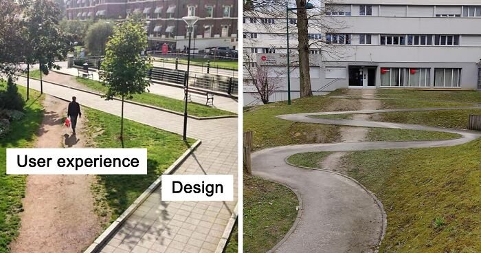 fluidCity's tweet photo. @oriol52 És un bon exemple d'un desire path. Dos possibles approaches serien posar tanques o pavimentar el nou camí. https://t.co/MibD91HPM1