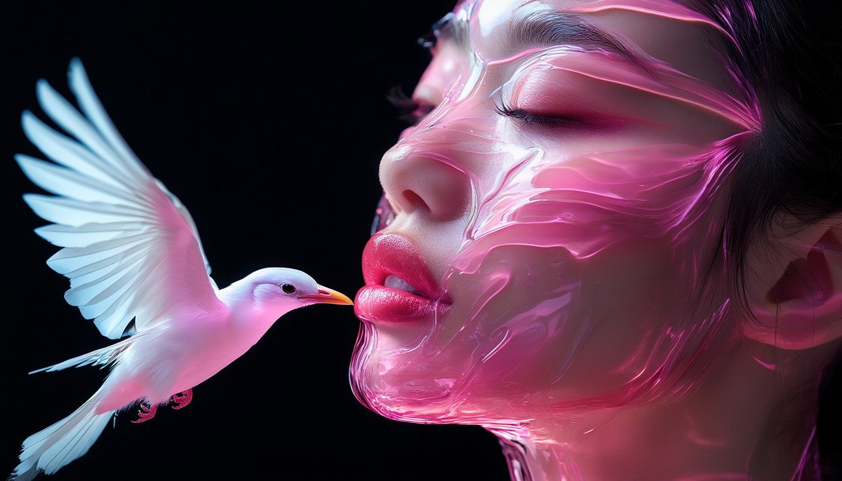 cryptoalforria's tweet photo. Theme: A face woman, made of melting "pink" glass
Chroma1-HD | @Sogni_Protocol
Nani #cryptoalforria #Aiart️️️️️️️️️️️️️️️️️️️️️️️️️️️️️️️️️️️️️️️️️️️️️️️️️️️️️️️️️️️️️️️️ #Aiartwork #AIimage https://t.co/mOTDLplZo1