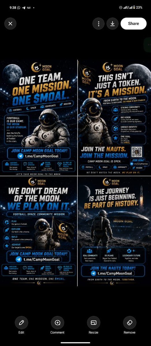 Alpha_fx002's tweet photo. @TrendingMemeCns Keep an eye on Moon Goal. 👀🌒
The mission is only getting bigger.
#MoonGoal #MOAL https://t.co/syFGuPbctA