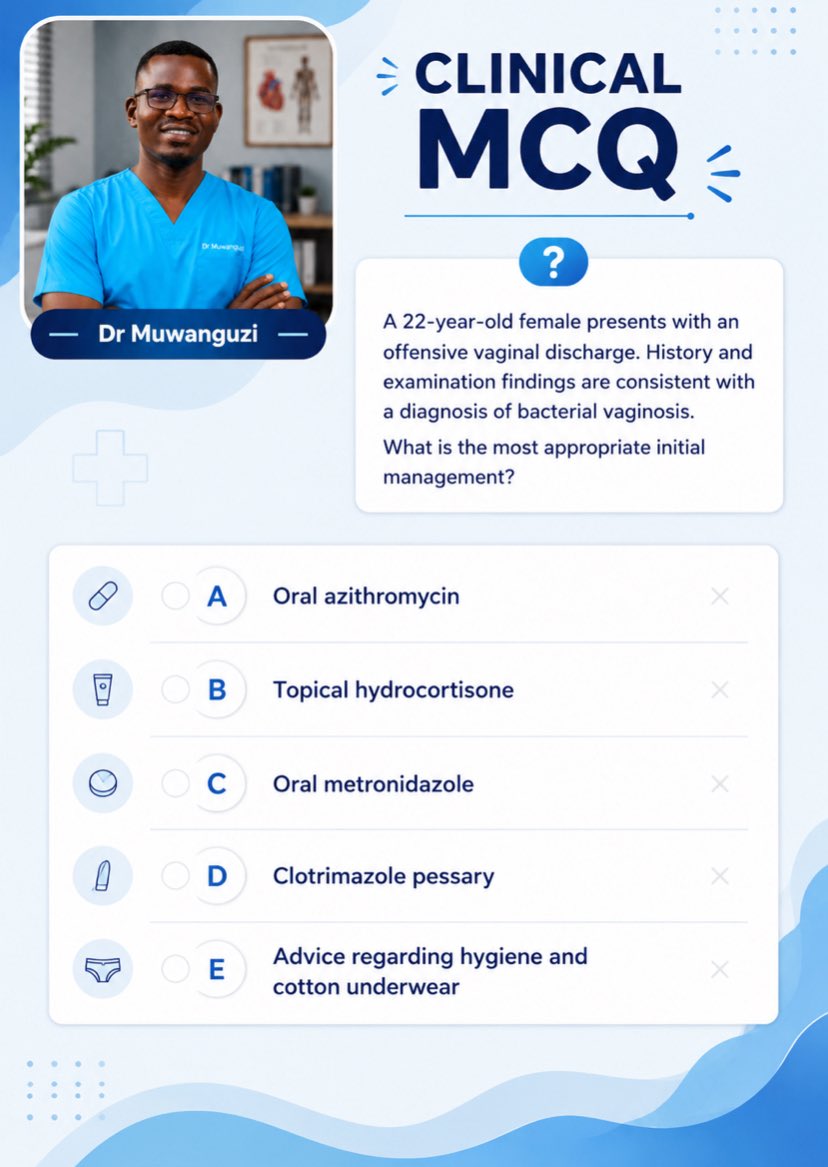muwanguzishadr1's tweet photo. Attempt before checking for the answer (attached down)
#mrcp #usmle #plab #internalmedicine https://t.co/Wd7G5NSfuq