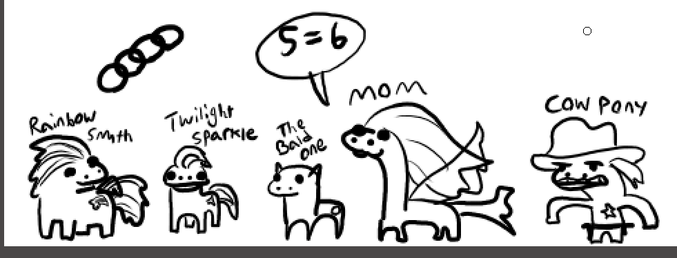 sanggussy's tweet photo. tha main six from my little pony friendship is magic https://t.co/CMNU0VzZic