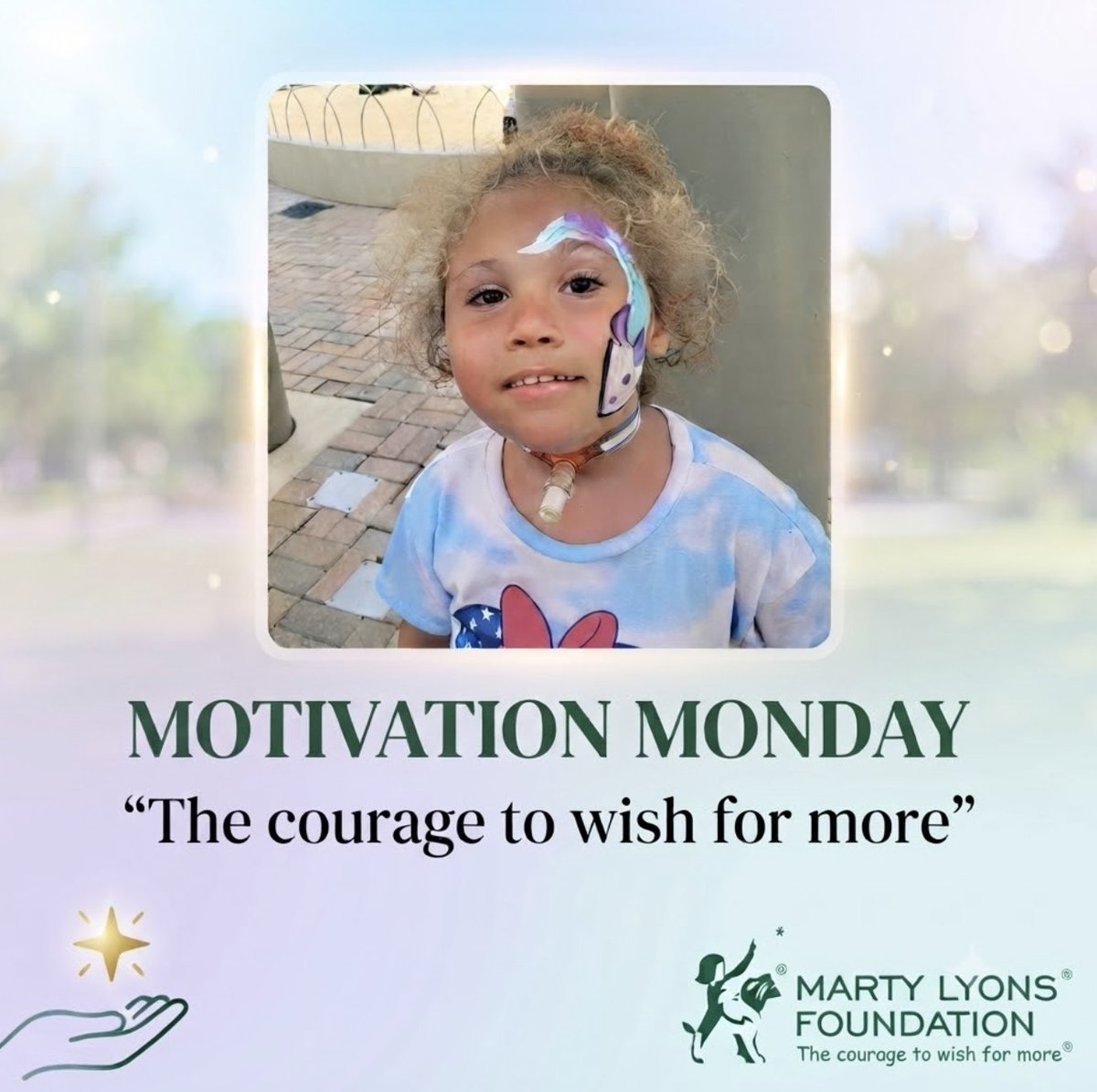 martylyonsfdn's tweet photo. Each wish costs about $7,850 and impact is immeasurable! The break from the hospital for girls like Addisyn, the thrill of having a wish come true, and the memories created are certainly priceless. #MotivationMonday

Grant a Wish: https://t.co/dUqi7UP5wW https://t.co/hUAAladDxD