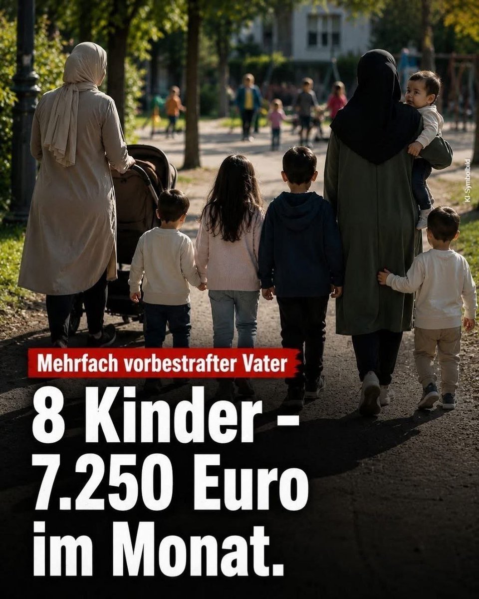HerfurthDetlef's tweet photo. Deutschland 2026 
Land der Asozialen. 
Wer in 🇩🇪 40 Jahre lang arbeitet erhält uU. 800 Euro Rente. 
Wer illegal einreist, straffällig wird und seit 23 Jahren abgeschoben werden soll, erhält 7250 Euro "Sozialhilfe". 
Mehr schreibe ich lieber nicht. https://t.co/QV4ptyBLpg