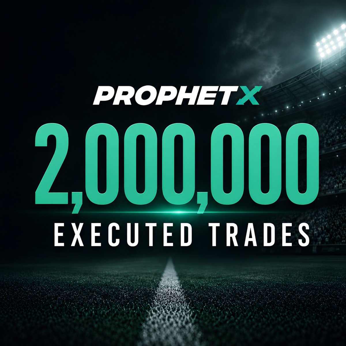 ProphetX's tweet photo. 2 Million Executed Trades Since CFTC Launch.

Thank you to our community that helped us reach this milestone. We are excited to continue offering the same sports moments with bigger payouts this football season. https://t.co/BGjii3Kshx