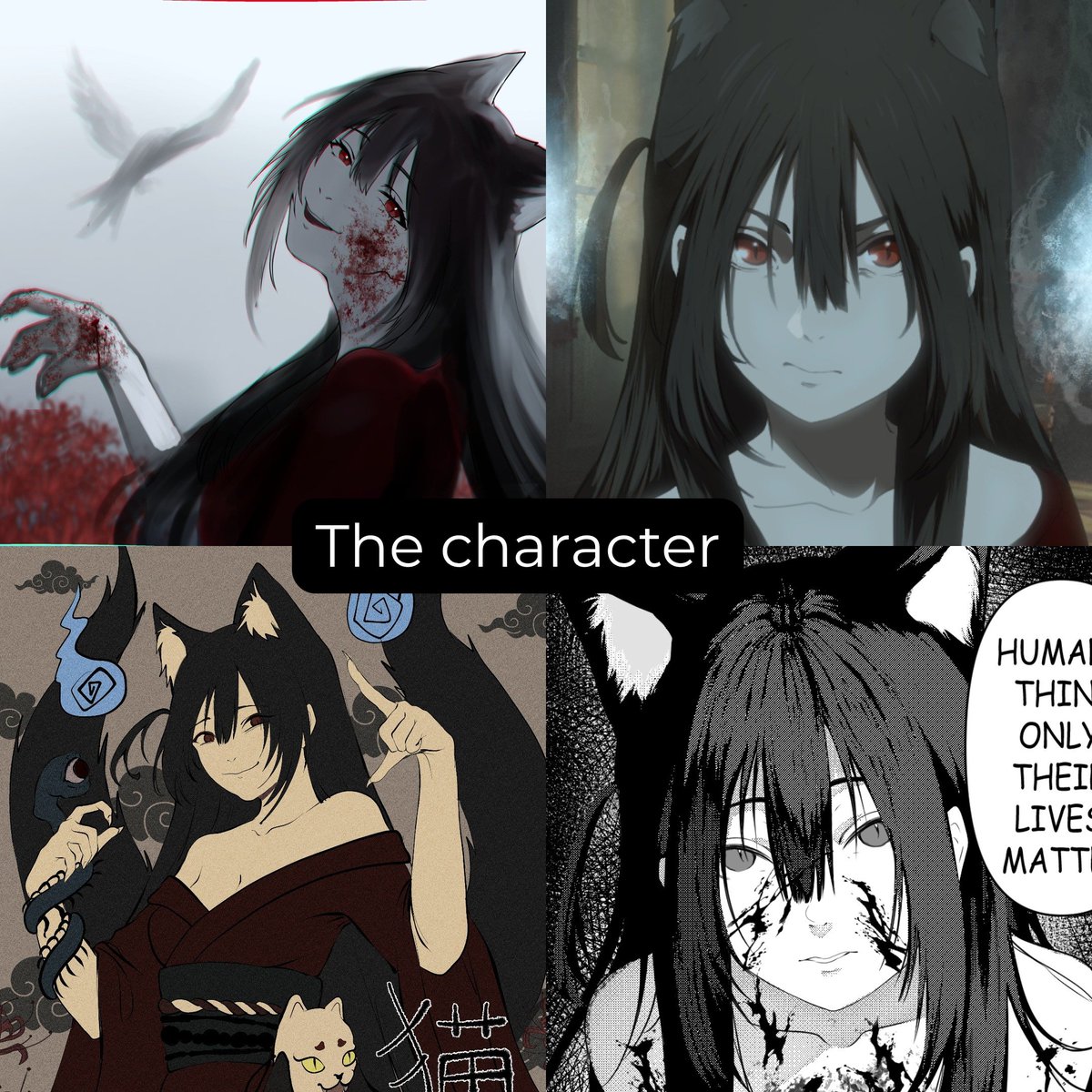 tanamy_'s tweet photo. Joining this trend too :3 
For context Tanamy was sealed away before Heian period and Mahito offered to teach her. As for powers is canon to myths so she don't use CE. 
#jjkoc #octrend https://t.co/m7z4sInmLn