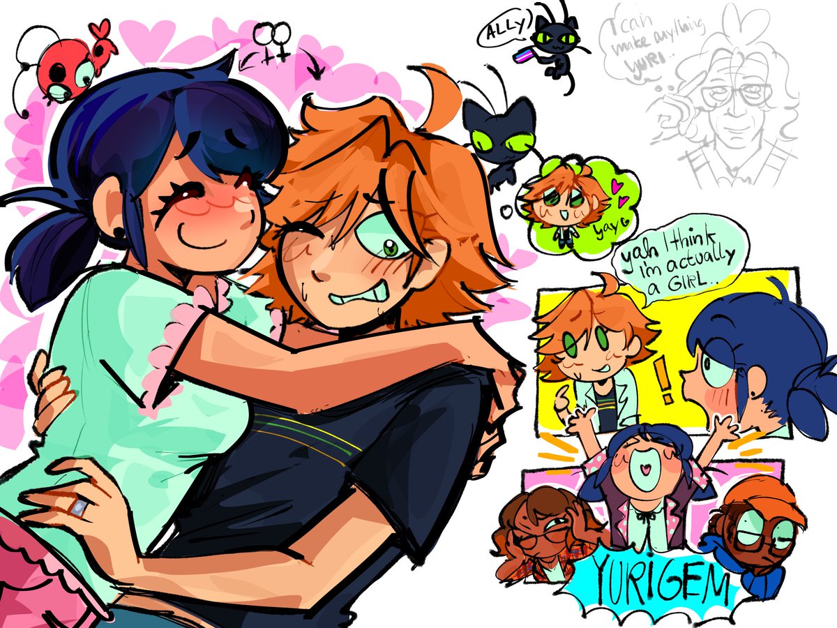 m0nacrose's tweet photo. Expecting this to flop hard but it’s okay who up for adrienette yuri https://t.co/TUhZlGAJ89