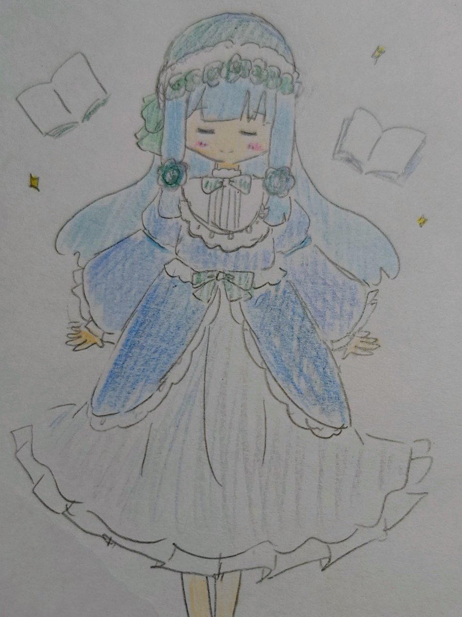 firefliestars96's tweet photo. 今日は久々のアナログ絵投稿 https://t.co/MA4fTdzSea