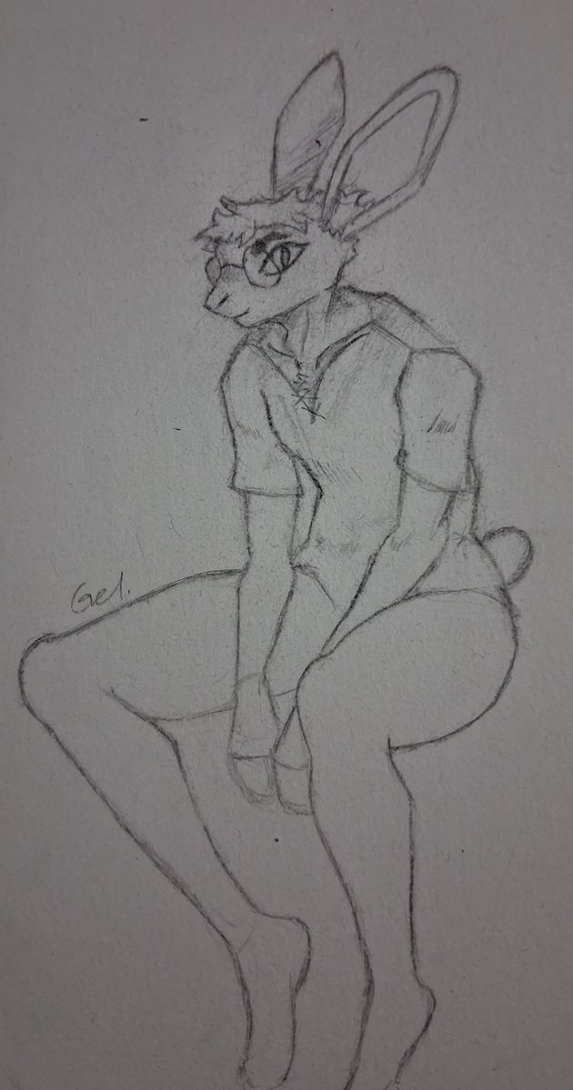 Ge1b0ne's tweet photo. Rabbit i drew

#furryartㅤㅤㅤ https://t.co/7sPHE8ViF5
