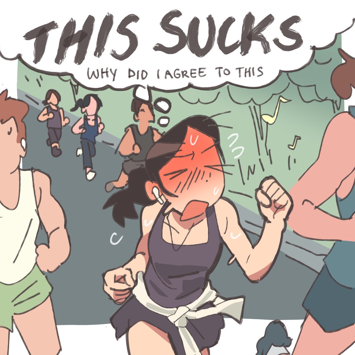 flapjastic's tweet photo. running buddies (1/2) https://t.co/1BMCXH5bwz
