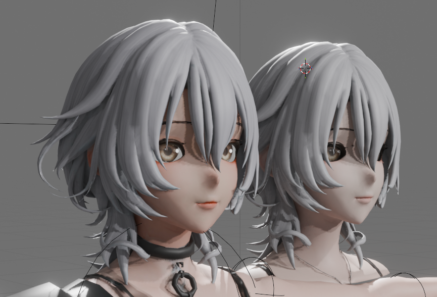 Dstudio_ai's tweet photo. 要望があったので！
1枚目はGeminiが作ってくれた画像（3D風の参照用画像）で、2枚目の左が微調整後、右がTripoポン出しです。
（左側、元投稿から肌のテクスチャちょっとだけいじっちゃってます🙇‍♂️）

ここで大事なのが、「どの生成AIでも平衡投影だと結構イケてる」ことです。
平衡投影は奥行きがなくなるやつですね。
反対に透視投影は奥行きがあるやつです。（いつもの私たちの視界）

Tripoの凄いところは、斜めから見ても（３枚目）けっこうカワイイところ。

二次元キャラクターの3D化ってめちゃくちゃ難しくて、斜めから、または横から見たときに結構不細工になってしまいます。
これを解消するためにカメラの方向に合わせてキャラクタ―の顔を歪ませる手法があるくらい。

しかしTripoは斜めからみてもビジュいい感じなのがすごいです。
