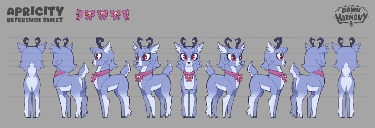 Studio_Whim's tweet photo. Thank you all so much for the wonderful #indieanimationday!! We are so happy to be sharing all our amazing updates from our incredibly talented team. We are looking forward to sharing more with you all soon! 

In the mean time here are the turnaround reference sheets we have for our characters from the vid we posted yesterday! 💜✨

1/2

#ndoh #newdawnofharmony #indieanimation #indieseries #characterdesignㅤ