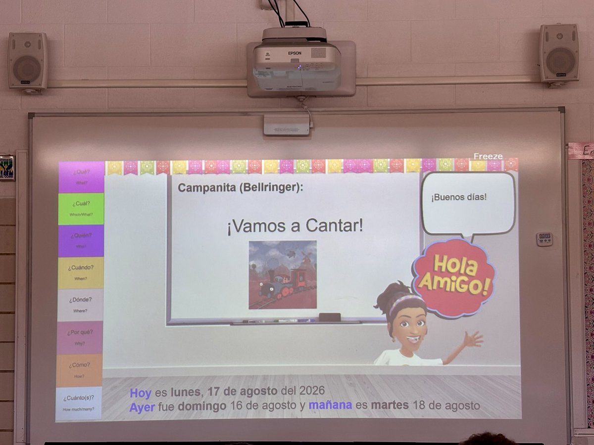 ASandlerSLP's tweet photo. Today was my first day in @nherisd Spanish with first grade! Thank you, Ms. Dalgic. It’s going to be a great year! 
Hoy fue mi primer día en la clase de español con primer grado. Gracias, Sra. Dalgic. ¡Va a ser un gran año! @RISDSLPs #NHEDualLanguage #NHESoarOnward #RISDDreamOn https://t.co/xwXsraN1gr