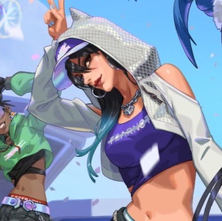 AshePicsOW's tweet photo. #aotd (ashe of the day): le sserafim collab 💜 https://t.co/1FqwC2Hq4U