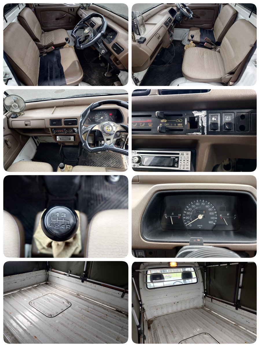 kappa_pain's tweet photo. アクティ アタック HA2 MT 4WD デフロック UL UR付き 550cc
年式H1年
走行距離約158,000キロ
車検R9年2月
4駆マニュアルデフロック装備のキャブ車
点検整備なし現状販売
クラッチミート時にショック
9万+諸
#アクティ #キャリートラック #ハイゼット #HA2 #4WD #軽トラ #アタック #ホンダ #売ります https://t.co/0J8m6SOCe9