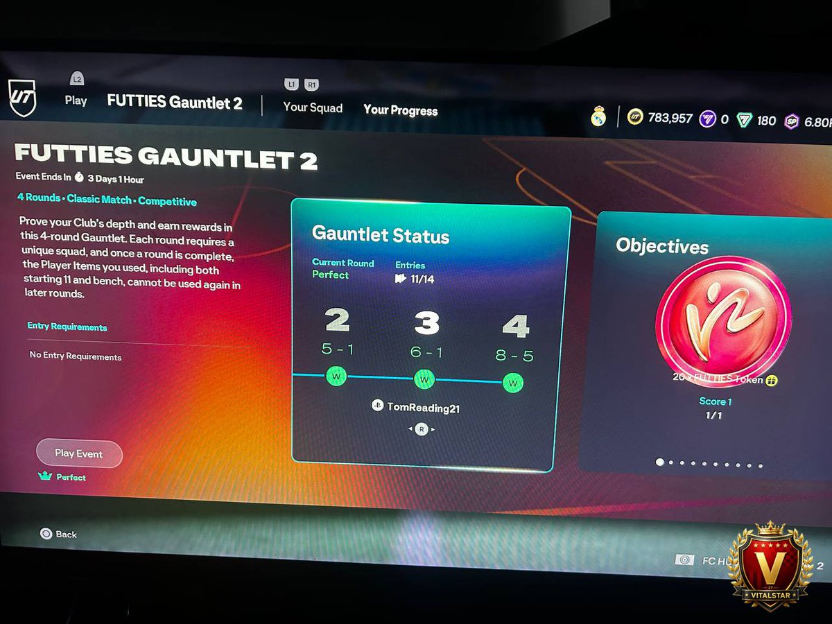vitalstar27's tweet photo. #boost_gauntlet 
🥊 FUTTIES Gauntlet 2

#FC27 #fifa #wl #fut #ut #ultimateteam #фифа #easportsfifa #weekendleague #futchampions #fifasquads #fut27 #eafc #ea_fc #fifamemes #easportsfc #easportsfc27 #eafc27 #fc26 https://t.co/BVR1FHztRJ