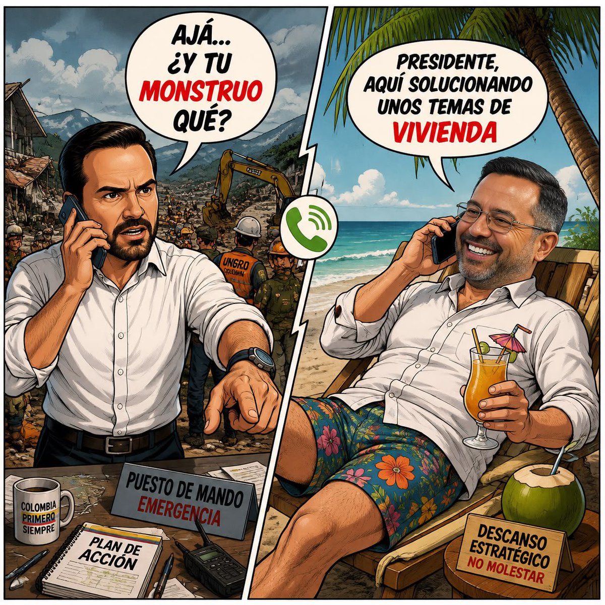 josueartex's tweet photo. 🔴 No he parado de reír con los memes de Jaime Andrés. 😂😂😂

Pero más risa me da ver a todas las bodegas y a los comunicadores prepago defendiendo lo indefendible. 😂

¡Los argumentos son una belleza!

“Es que también es padre de familia”.
“Es que tenía derecho”.
“Es que su familia…”.

Ministro, Abelardo también tiene familia. Juan Manuel Restrepo también tiene familia. ¿Y sabe qué hicieron? Se llevaron a sus familias a acompañarlos mientras atendían la catástrofe.

Así que no me jodan con semejante argumento.

Y sí, ministro, usted también es padre, esposo, hombre de familia… pero también aceptó ser MINISTRO.

No sea ridículo. 😂