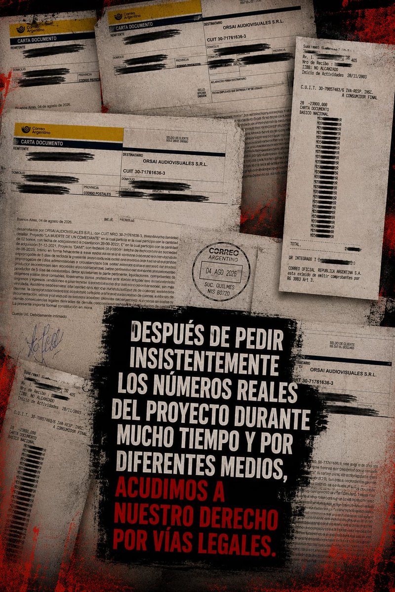 vaimar7's tweet photo. Soy socia productora de "La Muerte de un Comediante" y junto a otr@s hemos enviado catas documento. https://t.co/Wcdv3IxztW