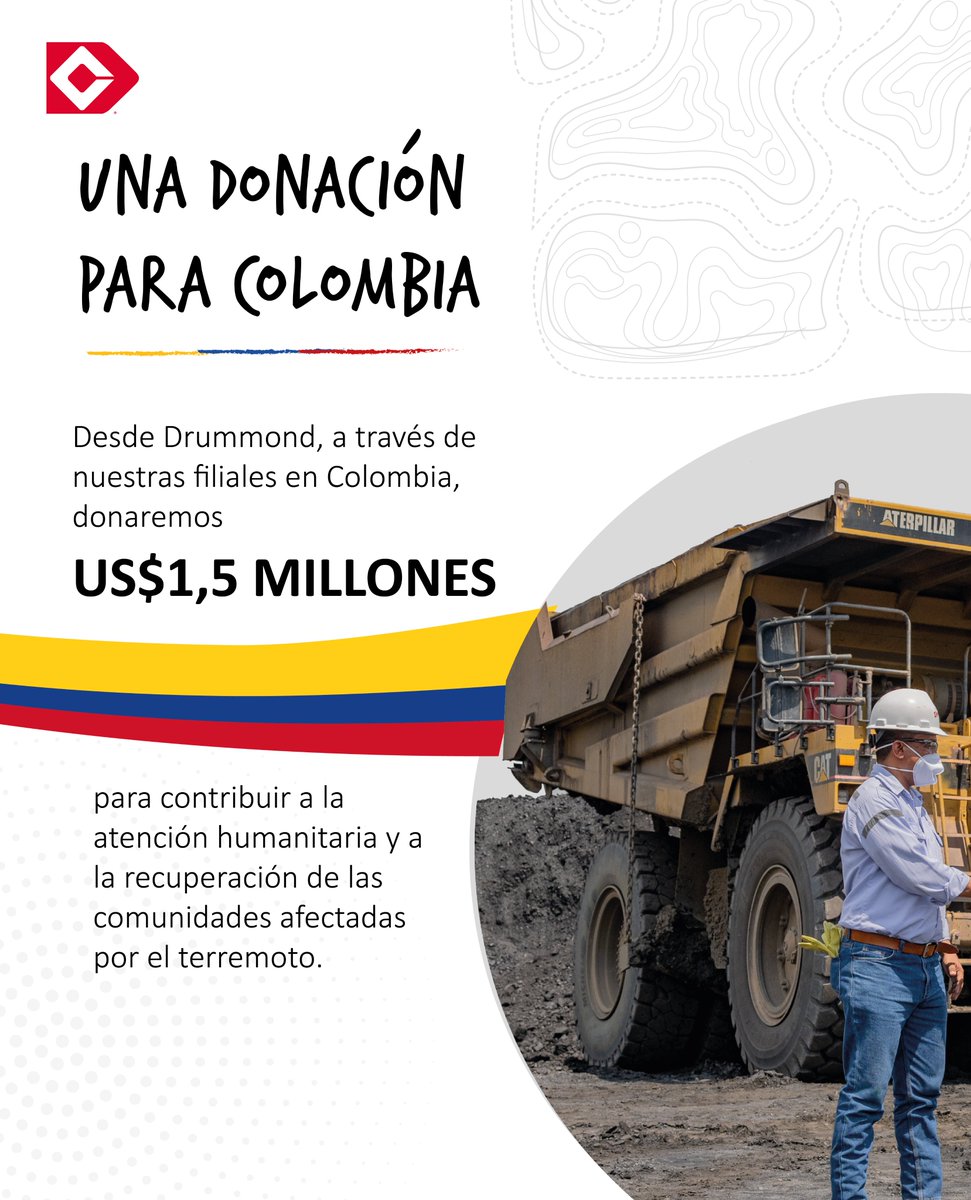 DrummondLtdCo's tweet photo. 🇨🇴🤝¡Estamos #UnidosPor Colombia! https://t.co/lUJigBG6jj