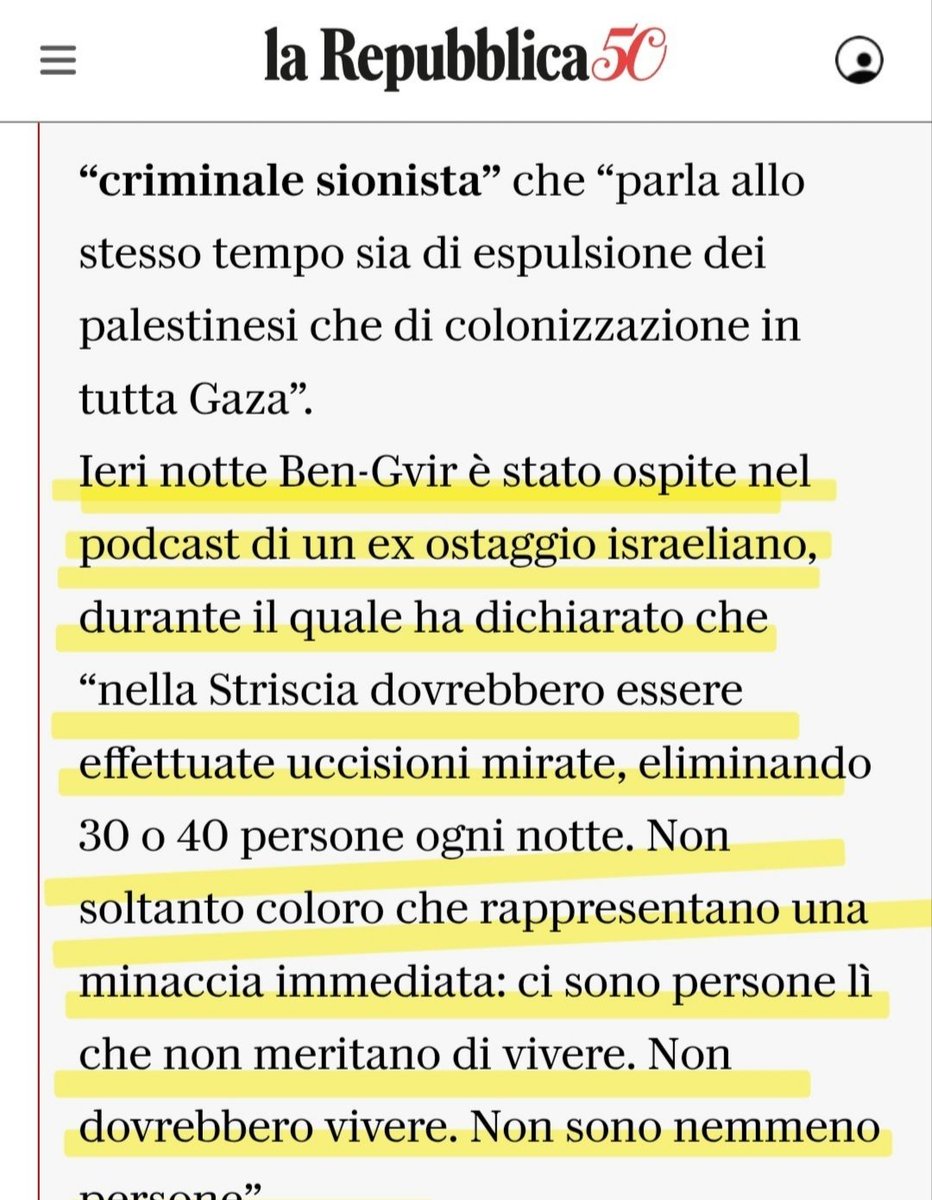 CucchiRiccardo's tweet photo. Ma secondo alcuni non sarebbe #genocidio. Lo spiegano gli stessi Ministri israeliani qual è l' intento. Senza alcuna vergogna. 
#BenGvir 
#Gaza https://t.co/c8aFkswKYN