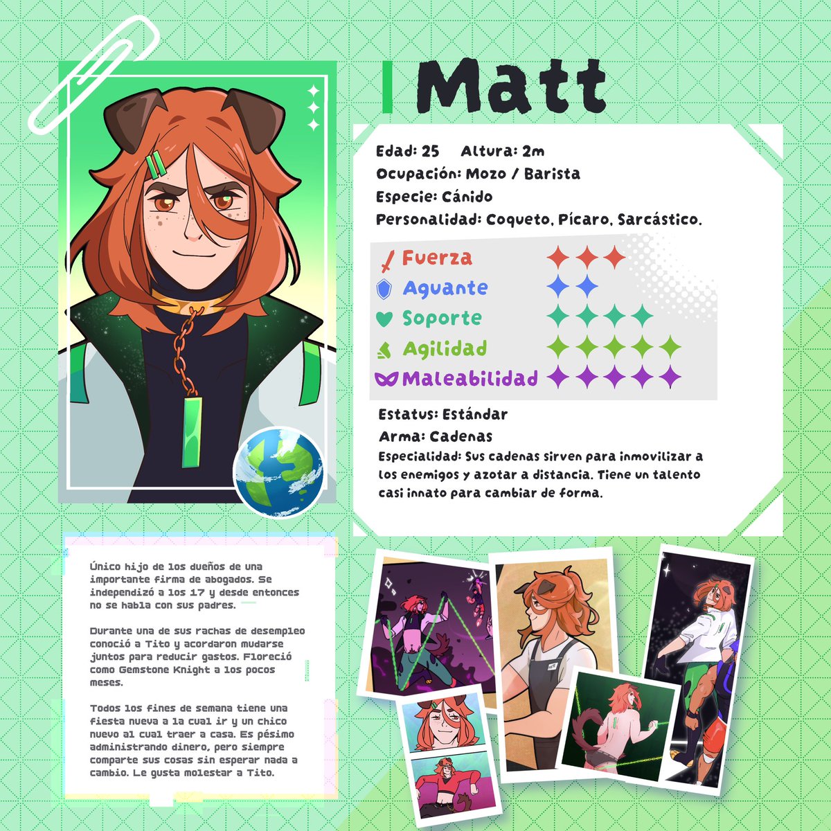 bonsoiraaron's tweet photo. Voy a hacer sheets para mis chicos mágicos ✨💚

#magicalboy #digitalart #oc #charactersheet https://t.co/94hL5DcIOv