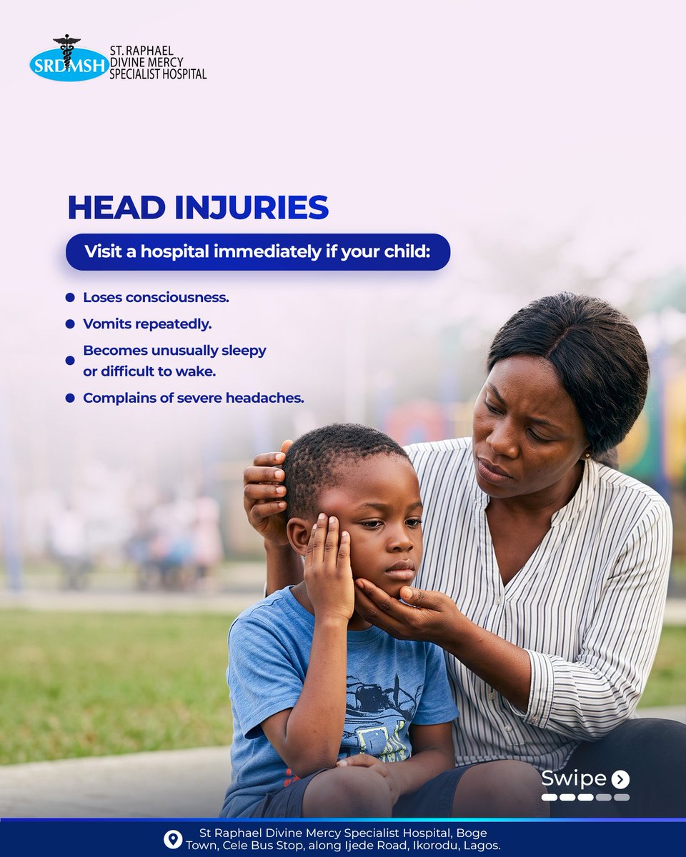 official_srdmsh's tweet photo. Holidays are filled with football matches, bicycle rides, playground adventures, &amp; plenty of outdoor fun.
While most childhood bumps &amp; bruises are nothing to worry about, some injuries need prompt medical attention.
Swipe through to learn when it's time to visit the hospital. https://t.co/2ZZbfAeQXB