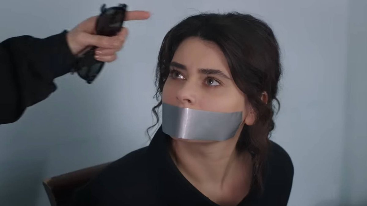 SupermoKhai's tweet photo. Yağmur Şahbazova tied up and tape gagged - Yemin episode 421 (2) https://t.co/O48OFcbMEI
