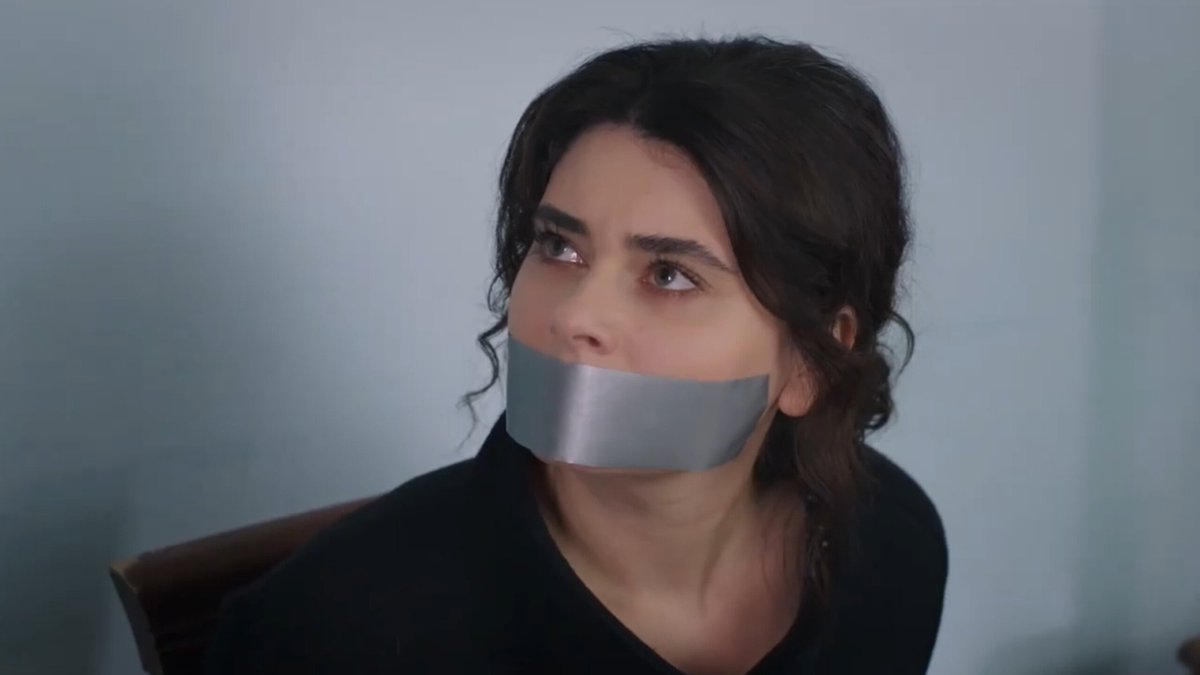 SupermoKhai's tweet photo. Yağmur Şahbazova tied up and tape gagged - Yemin episode 421 (2) https://t.co/O48OFcbMEI