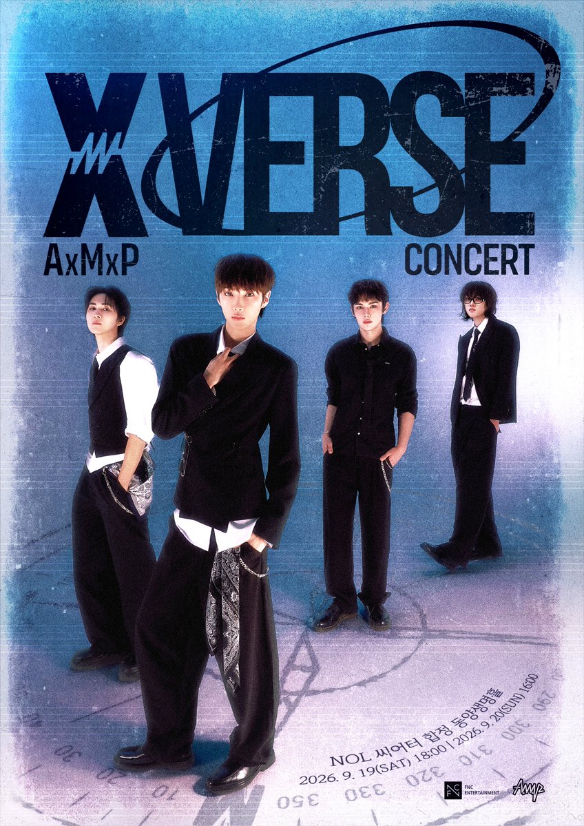 AxMxP_official's tweet photo. [Notice] 2026 AxMxP CONCERT ‘X VERSE’ 일반 예매 티켓 오픈 안내
⠀
📢 일반 예매 기간
2026.08.18(화) 20:00 (KST) ~

📢 https://t.co/7rkrm8p4r3

#AxMxP #에이엠피
#AmplifyMusicPower
#X_VERSE https://t.co/7X5AlNwjHC