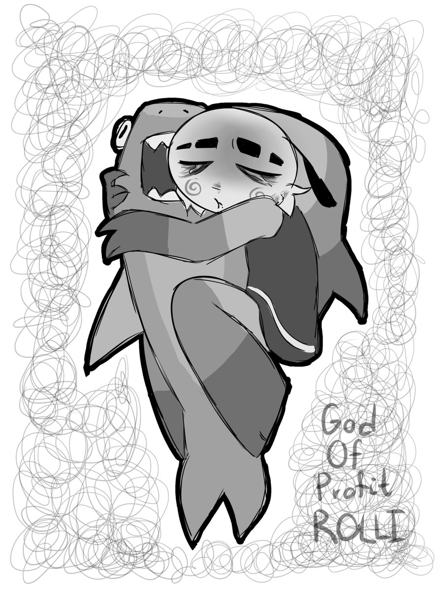 gopROLLI's tweet photo. Sad shrimp☠️ 
#dandysworld #finn #finnDandysworld #shrimpo #shrimpodandysworld #ragebait #shrimpbowl #angryfish https://t.co/bZWRSzOHvC