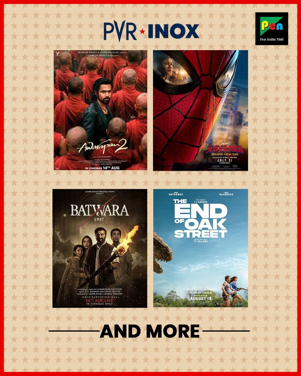 penindiamall's tweet photo. Turn your midweek into a blockbuster with PVR INOX's Blockbuster Tuesday at Pen India Mall Jodhpur, grab your movie tickets starting at ₹99 and make every scene worth watching. 🍿

#PadhaaroSaPenIndiaMall #PenIndiaMall #PVRINOX #BlockbusterTuesday #MovieTime #Jodhpur https://t.co/zMxfpsaHV1